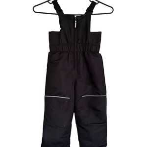 Swiss Tech Black Winter Overalls with Reflective Strips